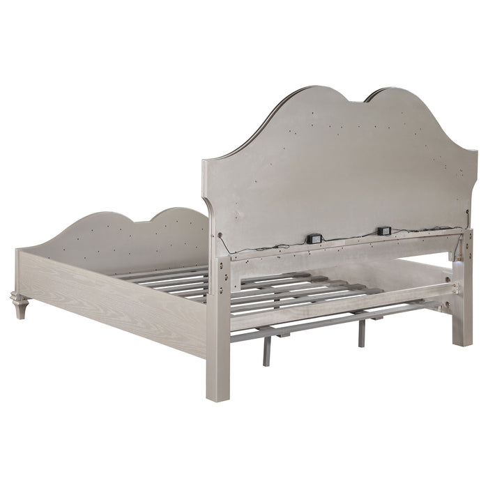 Evangeline Panel Bed with LED Lighting