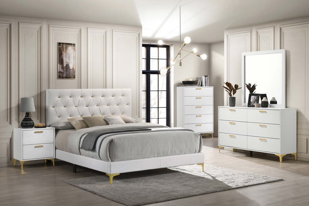 Kendall Panel Bed White