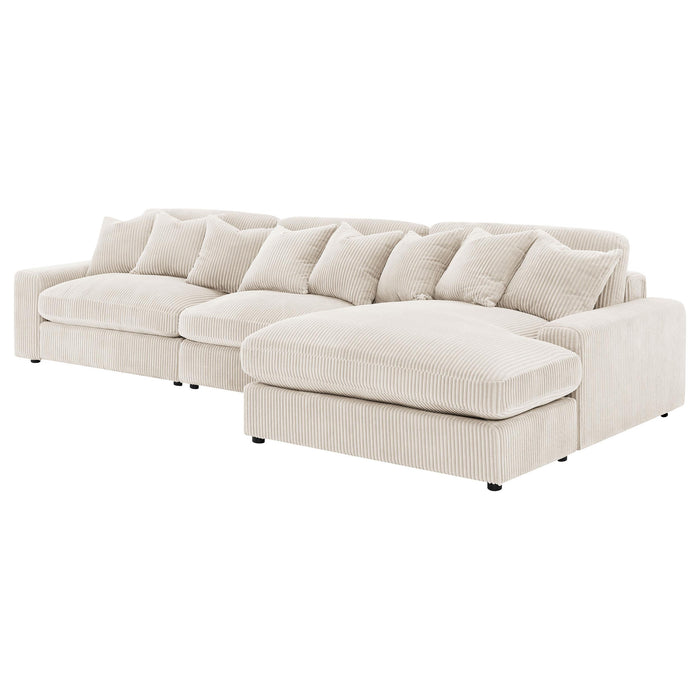 Blaine Upholstered Reversible Chaise Sectional Sofa