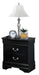 Crown Mark Furniture Louis Philip Nightstand in Black image