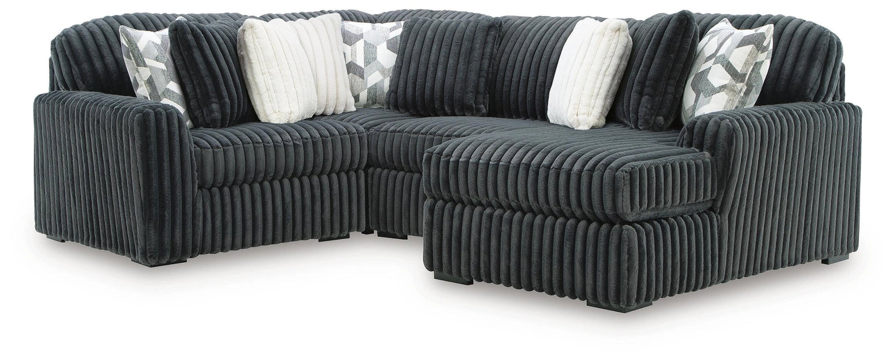 Midnight-Madness Sectional with Chaise