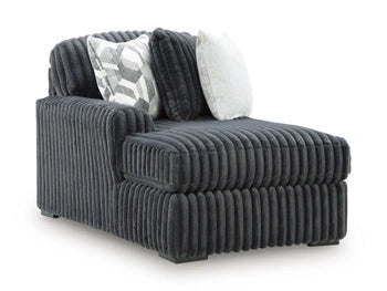 Midnight-Madness Sectional with Chaise