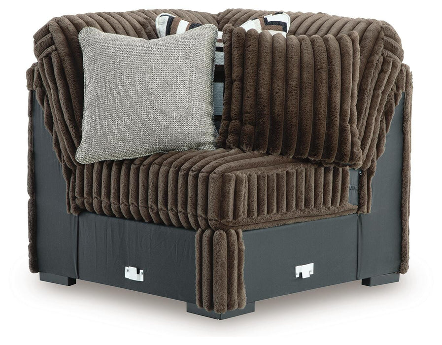 Midnight-Madness Sectional with Chaise