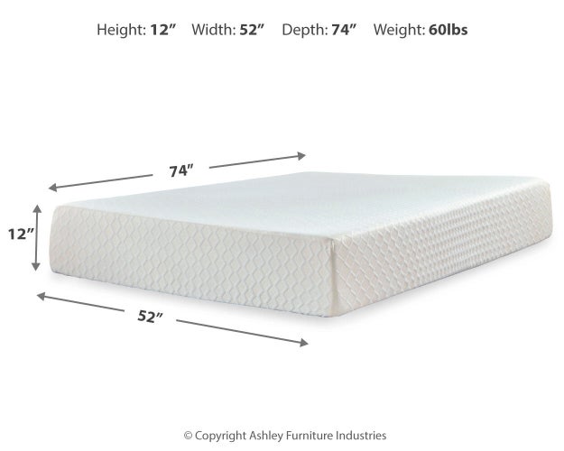 Chime 12 Inch Memory Foam Mattress in a Box
